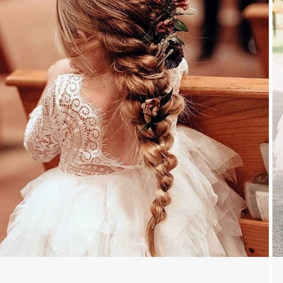 Baby girl tulle flower girl dress - Picture 2 of 14